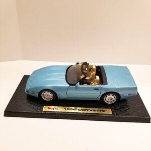 🚗1996 Corvette Maisto Blue Rare Vintage Collectible Car Model